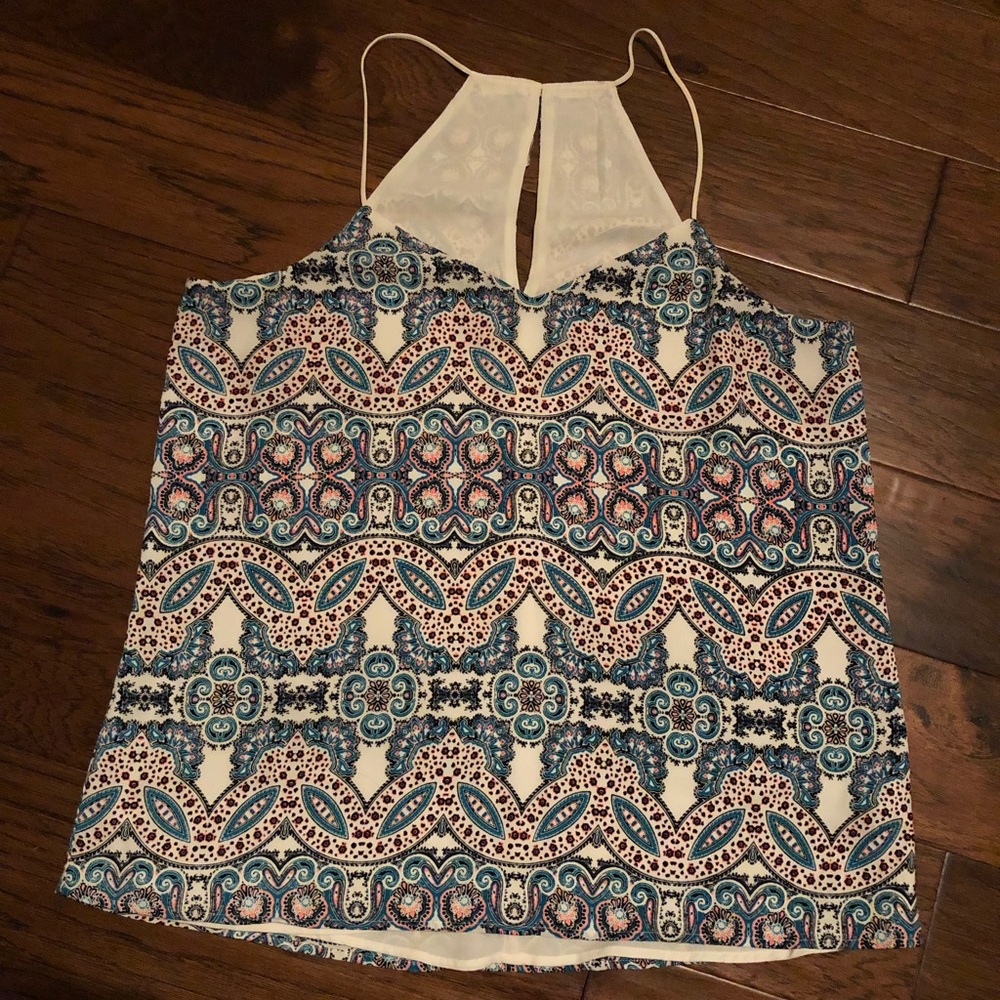 Lg Turquoise and Pink Tank